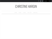 Tablet Screenshot of christinehargin.com